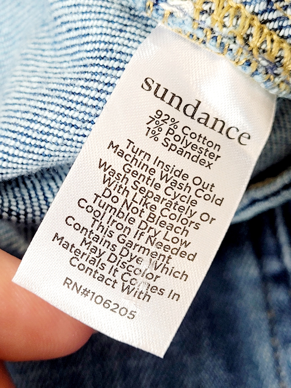 SUNDANCE Agnes Straight Leg Patch Pocket Denim Jeans Size 8 - Picture 5 of 6
